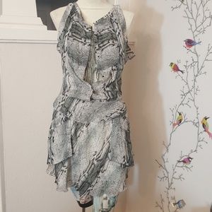 Caribbean Queen Sheer Snake Skin Sheer Dress Sz.L